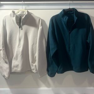 Bundle of 2 Lululemon Oversized-Fit Fleece Half Zip size M
